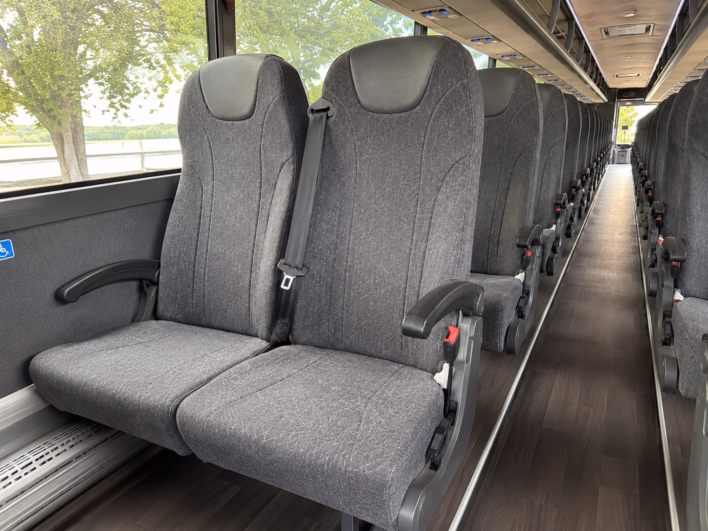 lacey charter bus interior