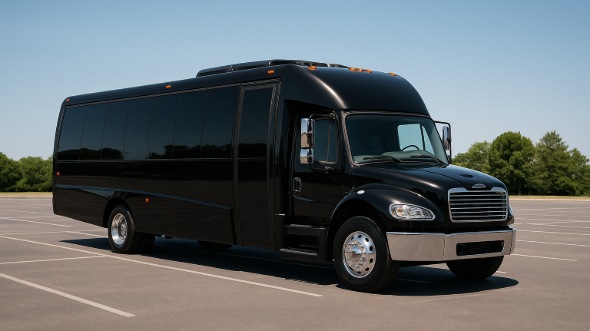 Exterior of Charter Bus Company Lacey's 15 Passenger Minibus in Lacey