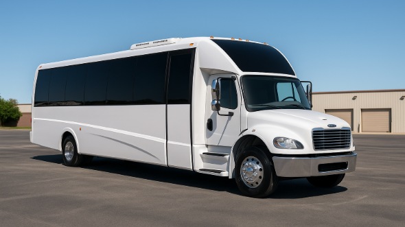 Exterior of Charter Bus Company Lacey's 20 Passenger Mini bus in Lacey