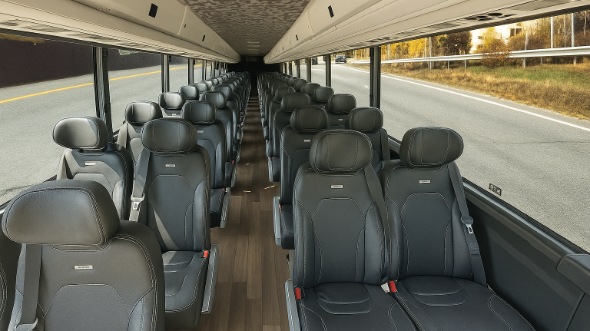 Interior of Charter Bus Company Lacey's 25 Passenger Mini bus in Lacey