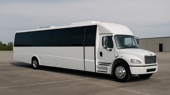 Exterior of Charter Bus Company Lacey's 28 Passenger Mini bus in Lacey