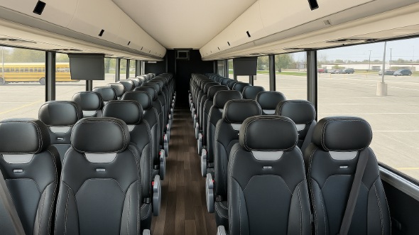 Interior of Charter Bus Company Lacey's 30 Passenger Minibus in Lacey