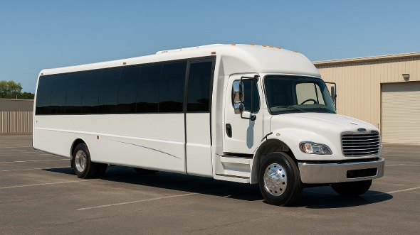 Exterior of Charter Bus Company Lacey's 30 Passenger Minibus in Lacey