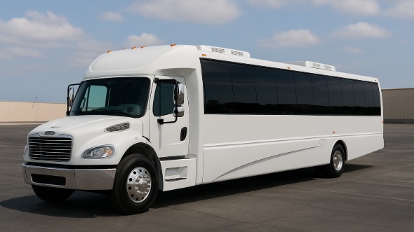 Exterior of Charter Bus Company Lacey's 35 Passenger Minibus in Lacey