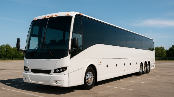 Exterior of Charter Bus Company Lacey's 56 Passenger Charter Bus in Lacey