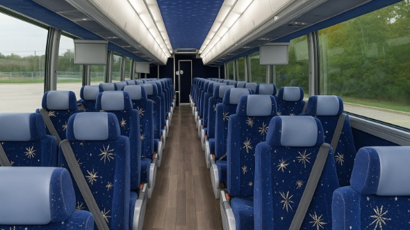 lacey 54 passenger charter bus inside