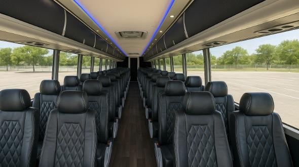 lacey 55 passenger charter bus inside