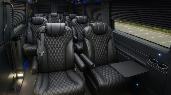 lacey sprinter van with driver inside